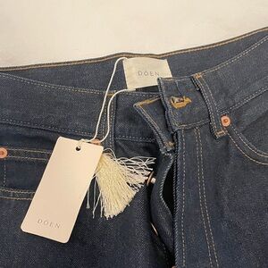 NWT, Doen High Rise Dark Blue Jeans, Sz 24